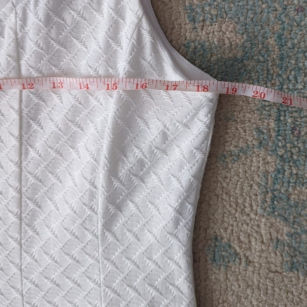RN Studio White Fit and Flare Sleeveless Dress - Picture 10 of 11